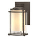 Hubbardton Forge - One Light Outdoor Wall Sconce - Meridian - Coastal Dark Smoke- Union Lighting Luminaires Decor