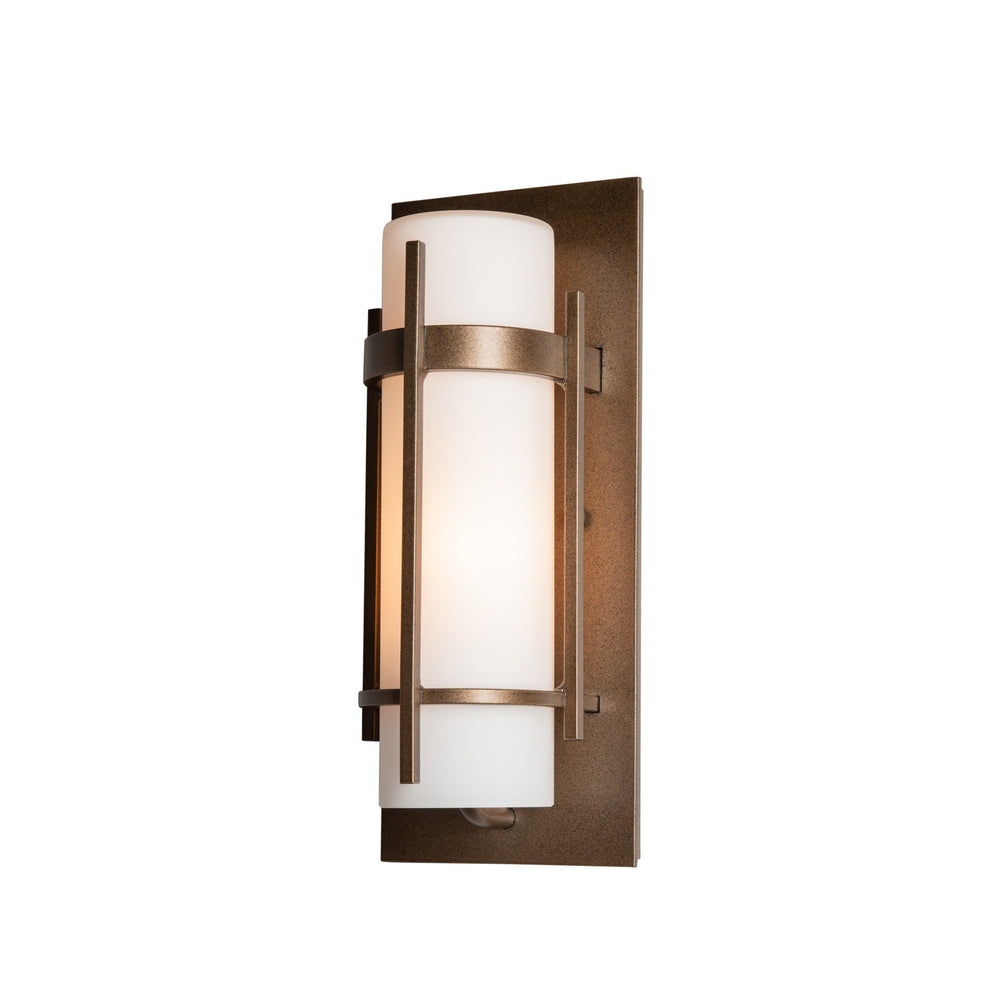Hubbardton Forge - One Light Outdoor Wall Sconce - Banded - Coastal Bronze- Union Lighting Luminaires Decor