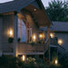 Hubbardton Forge - One Light Outdoor Wall Sconce - Banded - Coastal Dark Smoke- Union Lighting Luminaires Decor