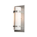 Hubbardton Forge - One Light Outdoor Wall Sconce - Banded - Coastal Burnished Steel- Union Lighting Luminaires Decor