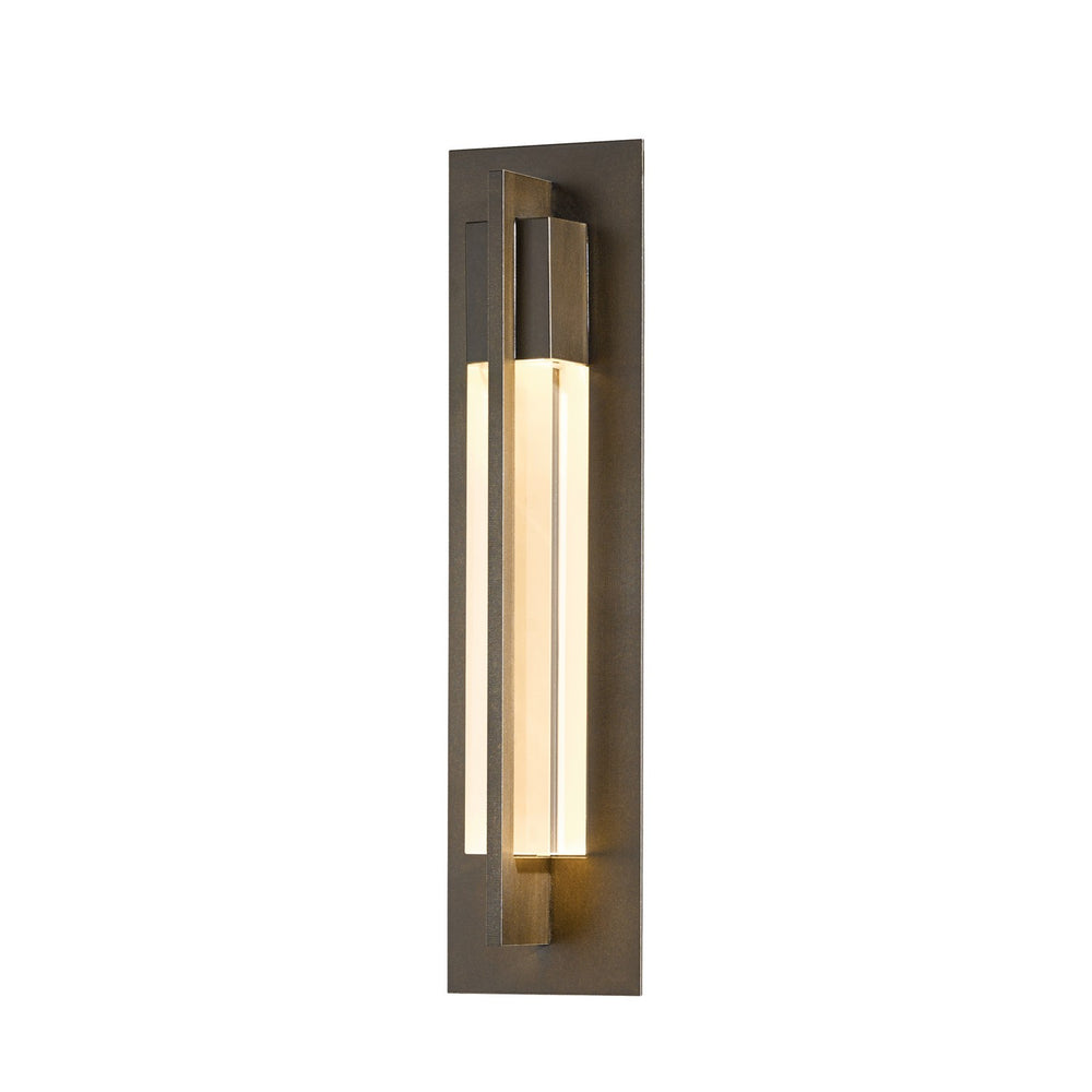 Hubbardton Forge - One Light Outdoor Wall Sconce - Axis - Coastal Bronze- Union Lighting Luminaires Decor