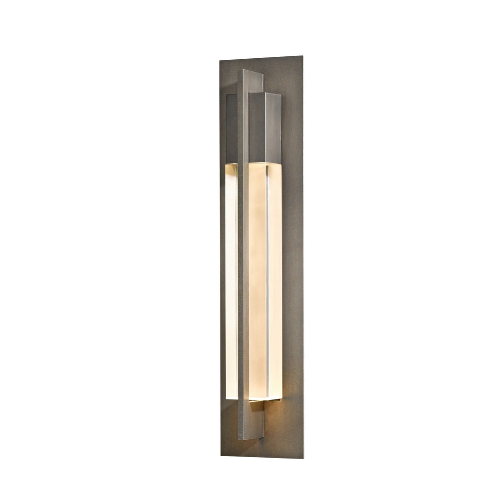 Hubbardton Forge - One Light Outdoor Wall Sconce - Axis - Coastal Dark Smoke- Union Lighting Luminaires Decor
