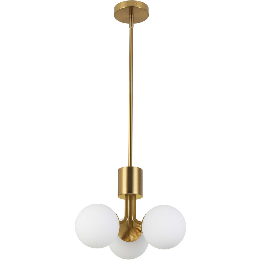 Dainolite Canada - Three Light Chandelier - Amanda - Aged Brass- Union Lighting Luminaires Decor