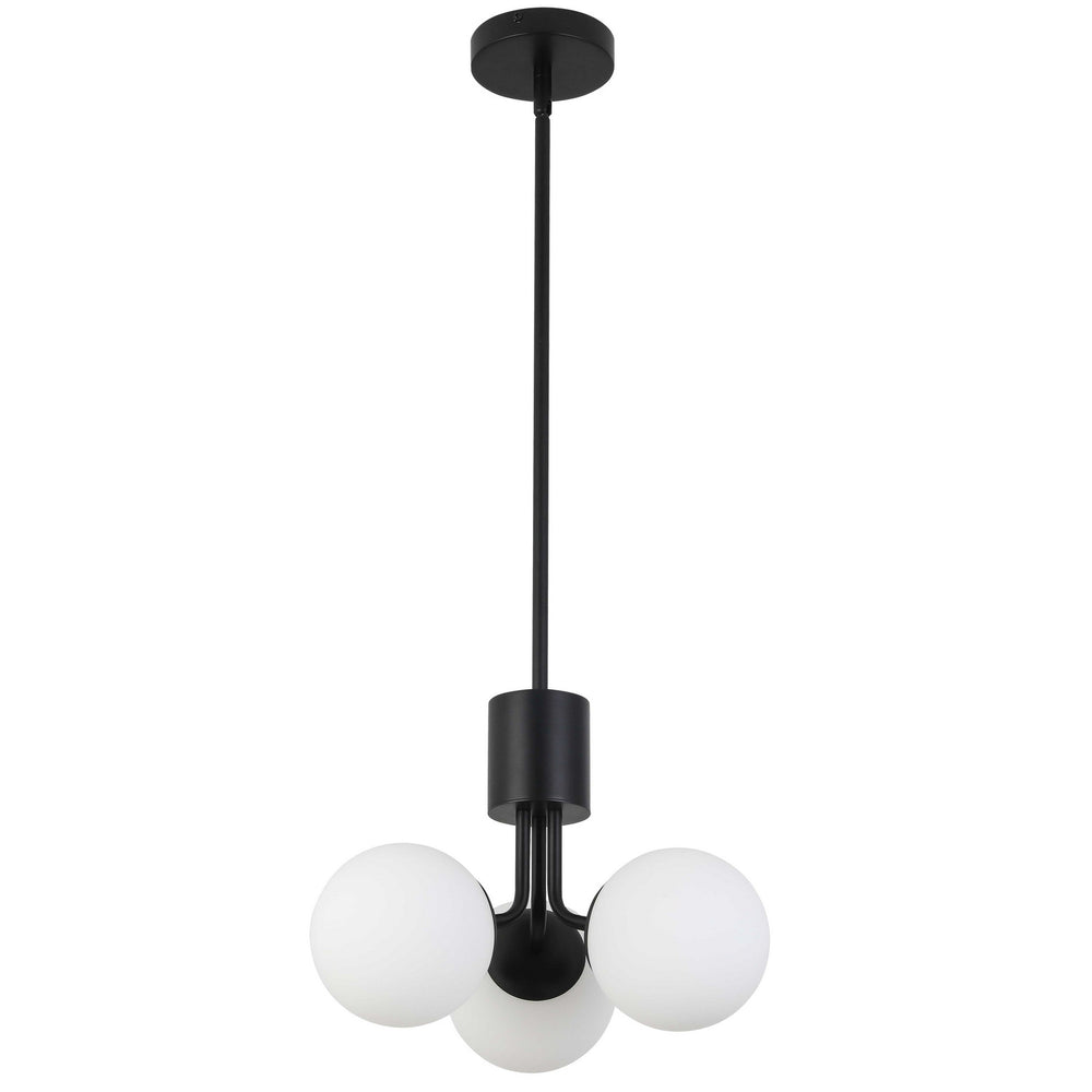 Dainolite Canada - Three Light Chandelier - Amanda - Matte Black- Union Lighting Luminaires Decor