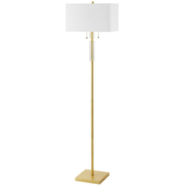 Dainolite Canada - Two Light Floor Lamp - Fernanda - Aged Brass- Union Lighting Luminaires Decor