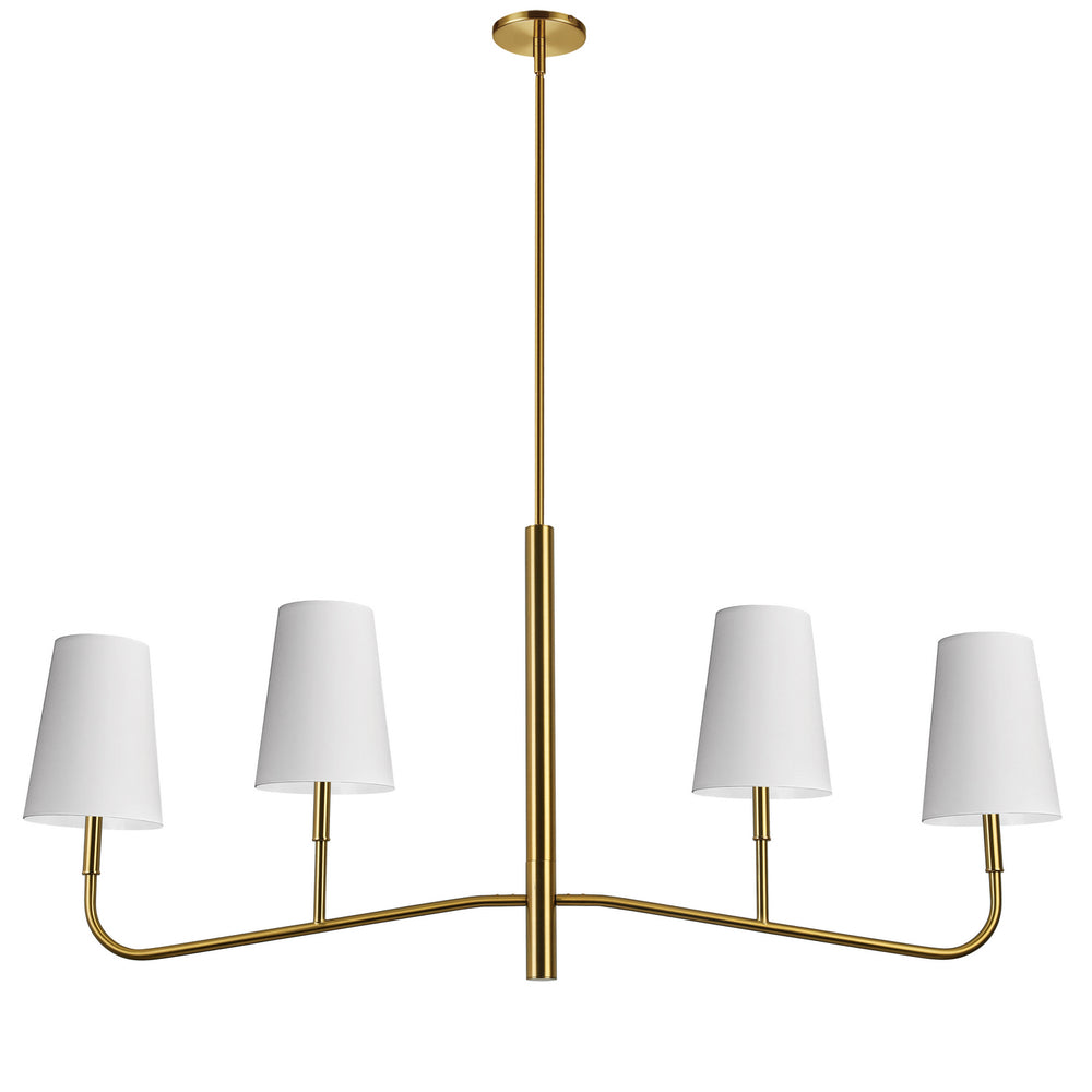 Dainolite Canada - Four Light Chandelier - Eleanor - Aged Brass- Union Lighting Luminaires Decor