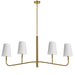 Dainolite Canada - Four Light Chandelier - Eleanor - Aged Brass- Union Lighting Luminaires Decor