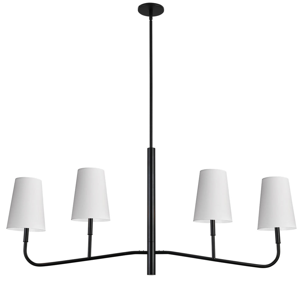 Dainolite Canada - Four Light Chandelier - Eleanor - Matte Black- Union Lighting Luminaires Decor