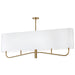 Dainolite Canada - Four Light Chandelier - Eleanor - Aged Brass- Union Lighting Luminaires Decor