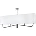 Dainolite Canada - Four Light Chandelier - Eleanor - Matte Black- Union Lighting Luminaires Decor