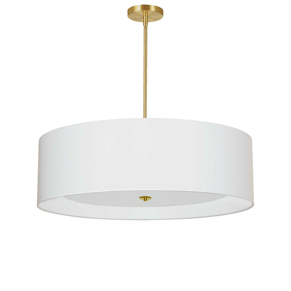 Dainolite Canada - Four Light Pendant - Helena - Aged Brass- Union Lighting Luminaires Decor