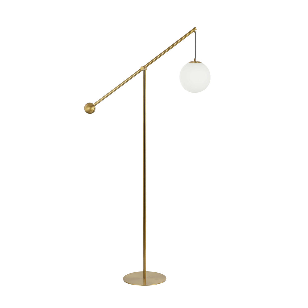 Dainolite Canada - One Light Floor Lamp - Holly - Aged Brass- Union Lighting Luminaires Decor
