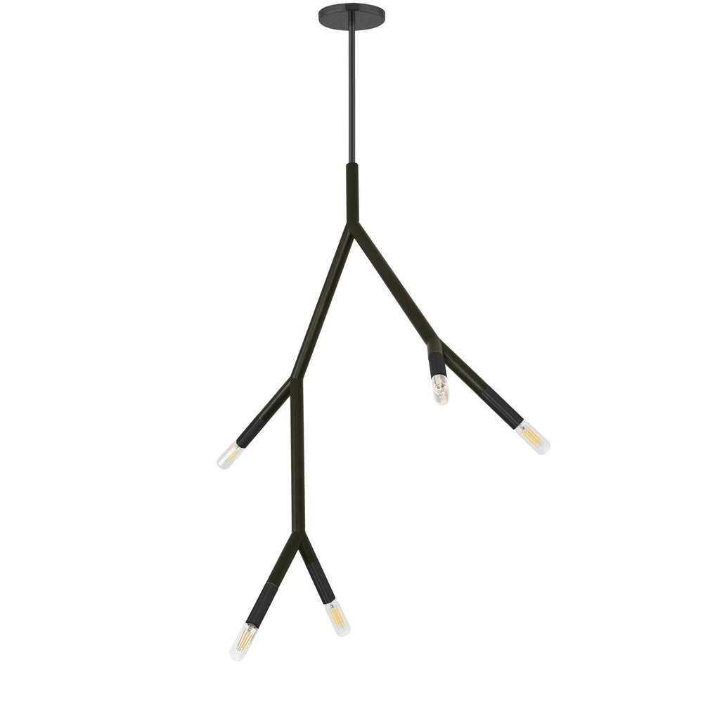 Dainolite Canada - Five Light Pendant - Morgan - Matte Black- Union Lighting Luminaires Decor