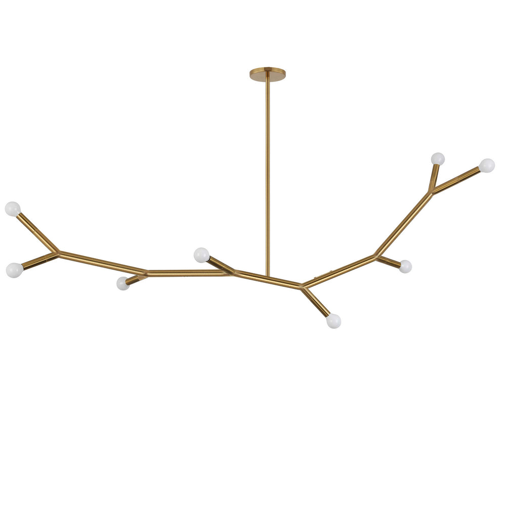 Dainolite Canada - Eight Light Pendant - Morgan - Aged Brass- Union Lighting Luminaires Decor