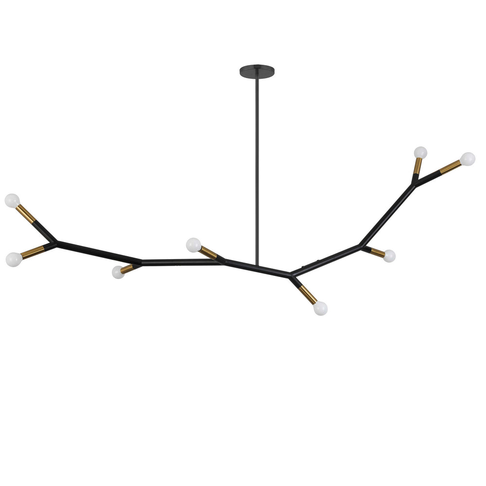 Dainolite Canada - Eight Light Pendant - Morgan - Matte Black- Union Lighting Luminaires Decor