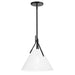 Dainolite Canada - One Light Pendant - Nicole - Matte Black- Union Lighting Luminaires Decor