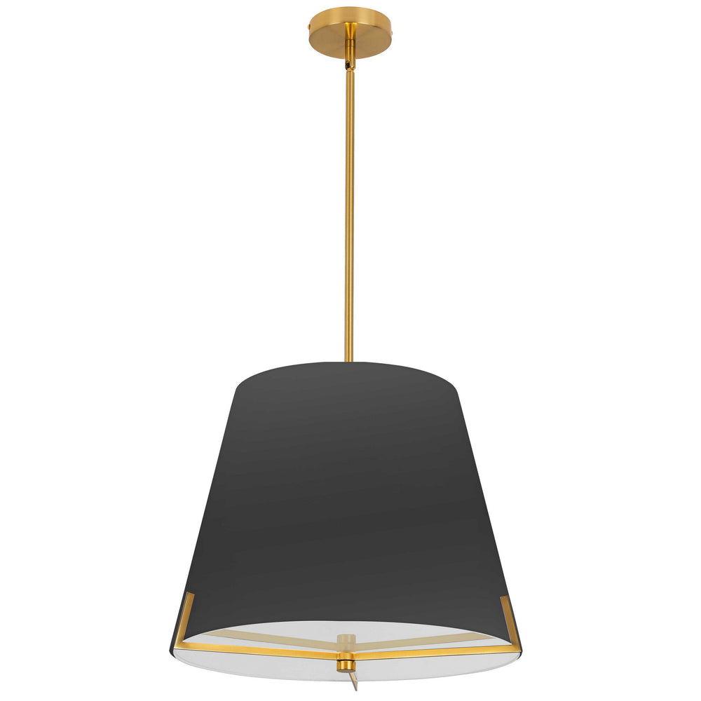 Dainolite Canada - Four Light Pendant - Preston - Black- Union Lighting Luminaires Decor
