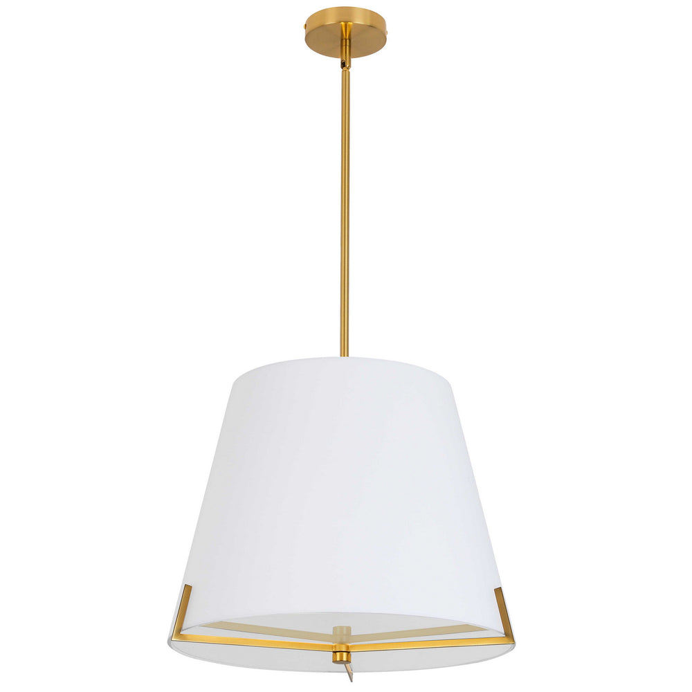 Dainolite Canada - Four Light Pendant - Preston - White- Union Lighting Luminaires Decor
