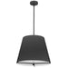 Dainolite Canada - Four Light Pendant - Preston - Black- Union Lighting Luminaires Decor