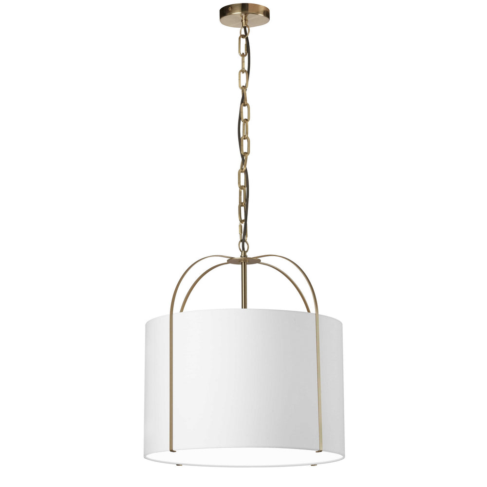 Dainolite Canada - One Light Pendant - Quincy - White- Union Lighting Luminaires Decor