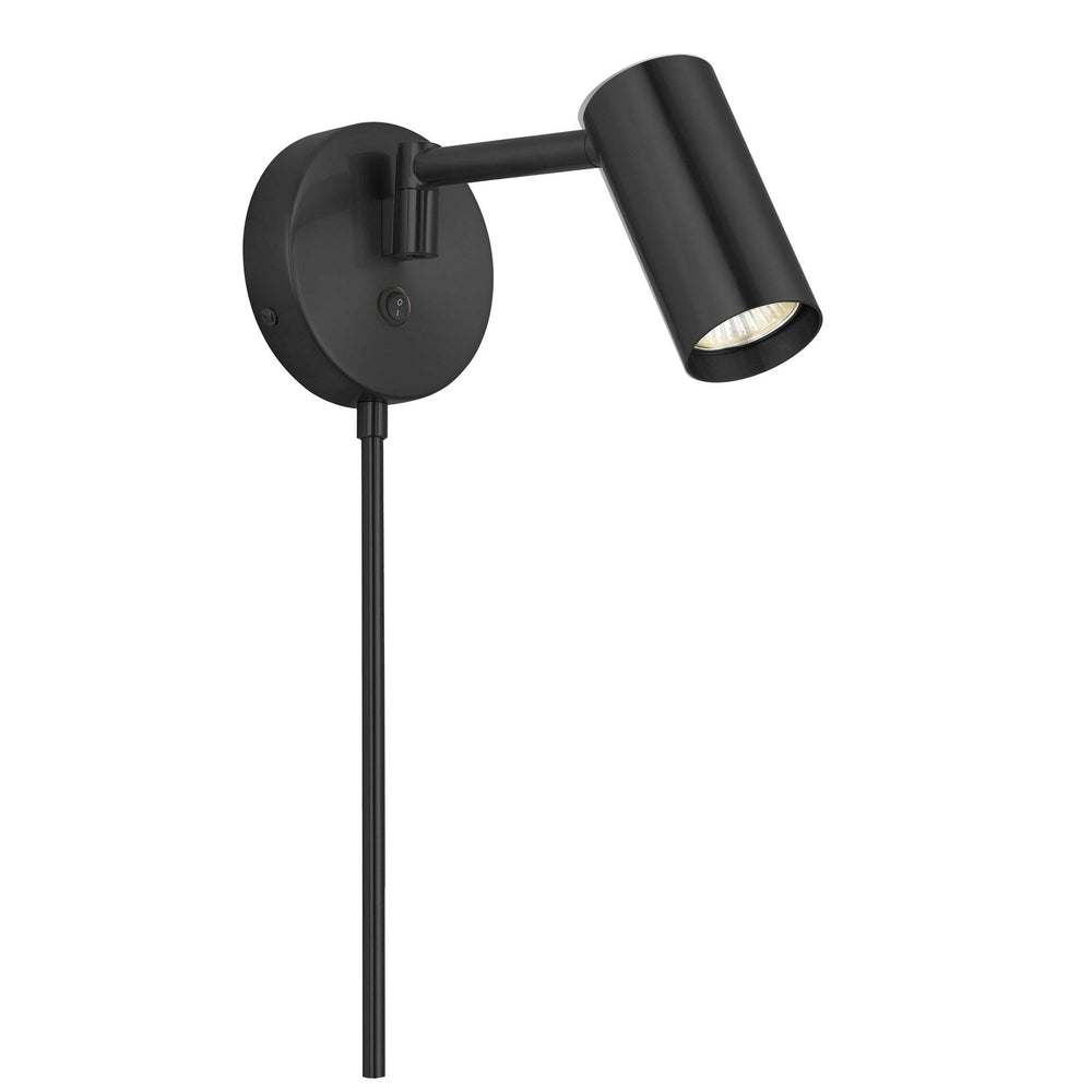 Dainolite Canada - One Light Wall Swing Arm Spotlight - Stanly - Matte Black- Union Lighting Luminaires Decor