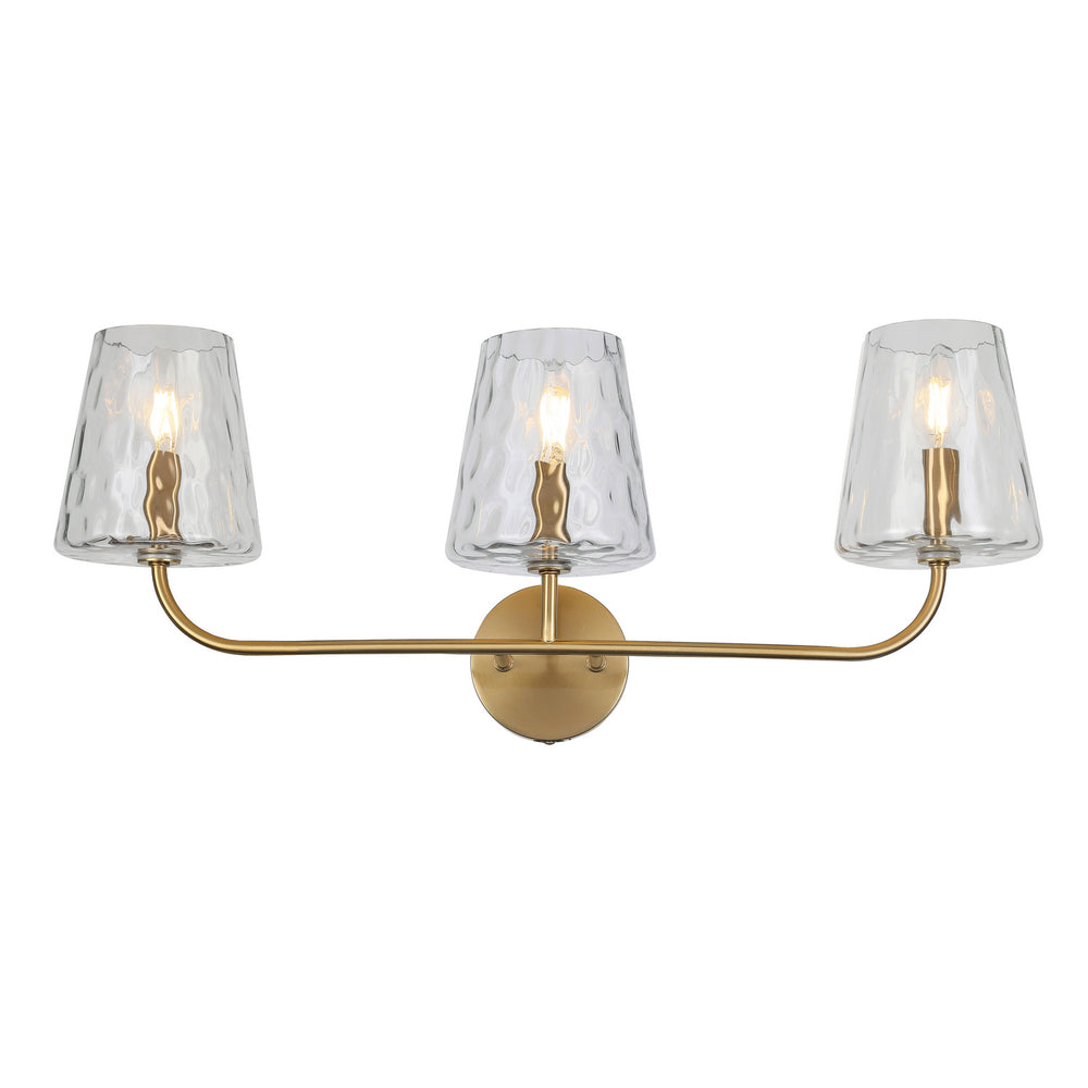 Dainolite Canada - Three Light Vanity - Eleanor - Aged Brass- Union Lighting Luminaires Decor