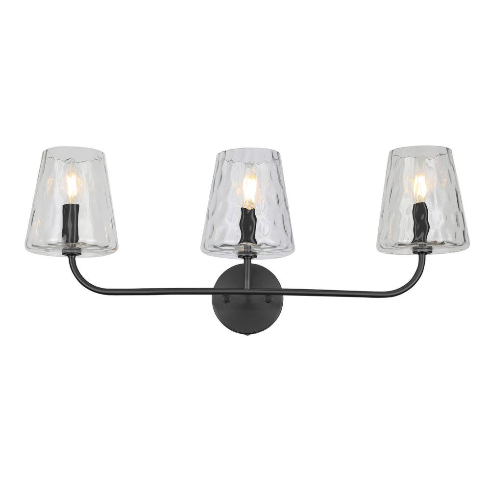 Dainolite Canada - Three Light Vanity - Eleanor - Matte Black- Union Lighting Luminaires Decor