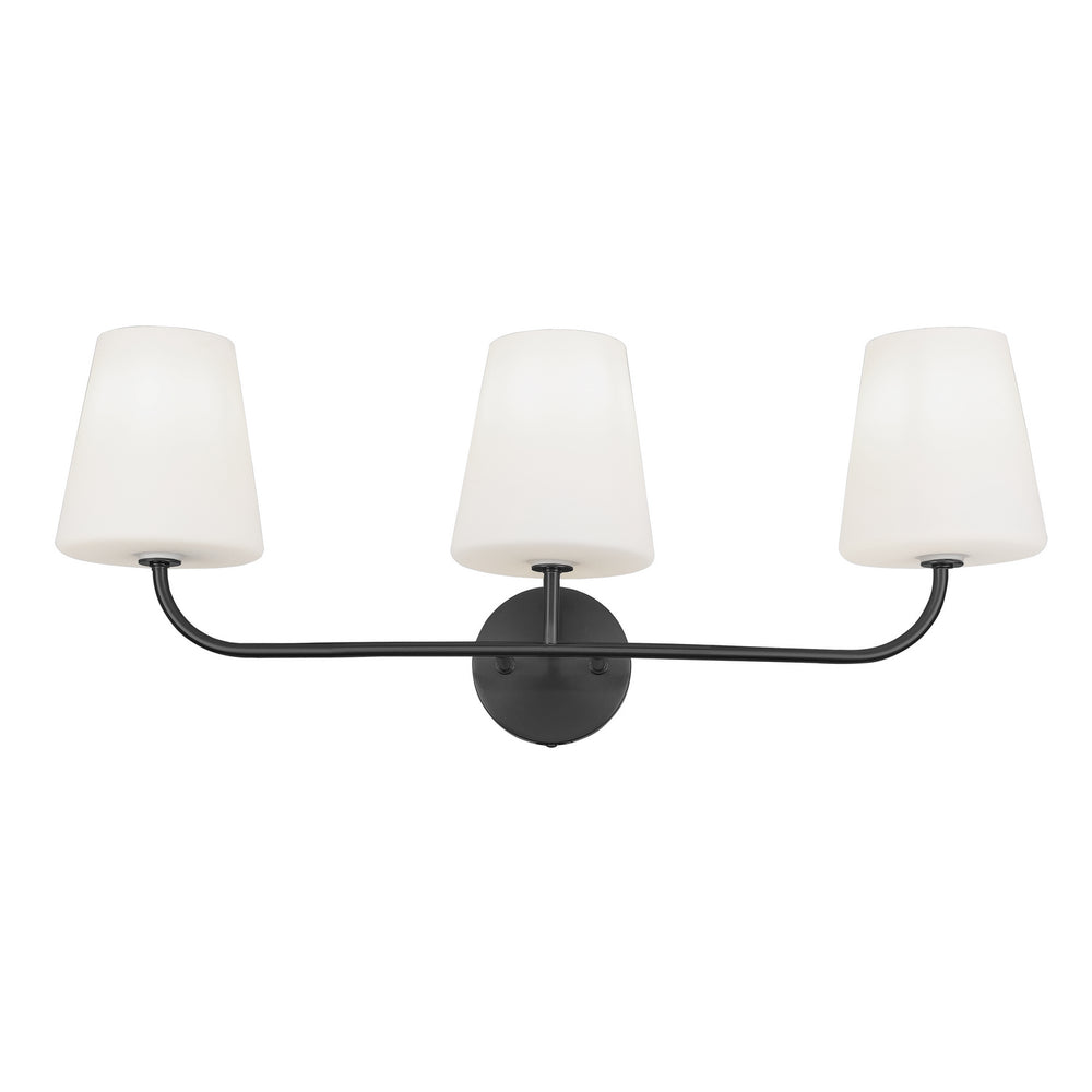 Dainolite Canada - Three Light Vanity - Eleanor - Matte Black- Union Lighting Luminaires Decor