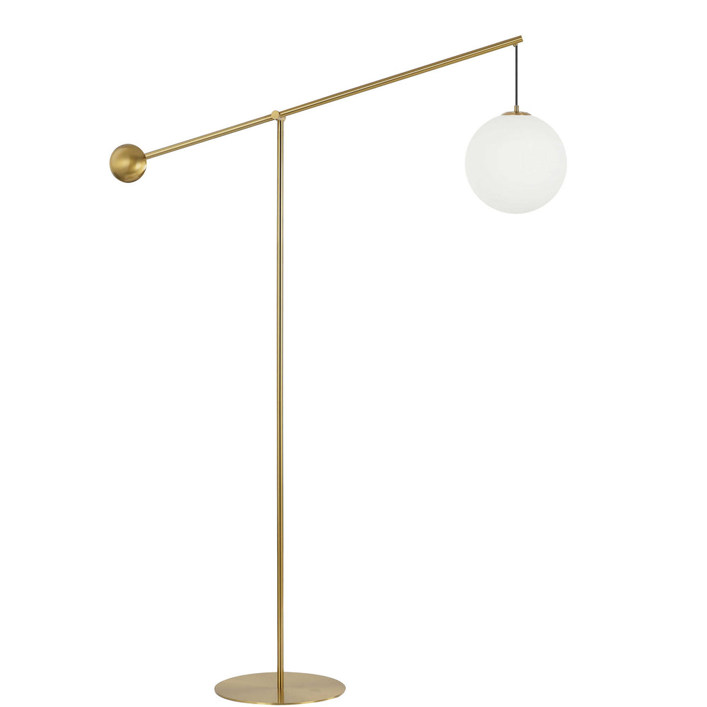 Dainolite Canada - One Light Floor Lamp - Holly - Aged Brass- Union Lighting Luminaires Decor