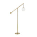 Dainolite Canada - One Light Floor Lamp - Holly - Aged Brass- Union Lighting Luminaires Decor