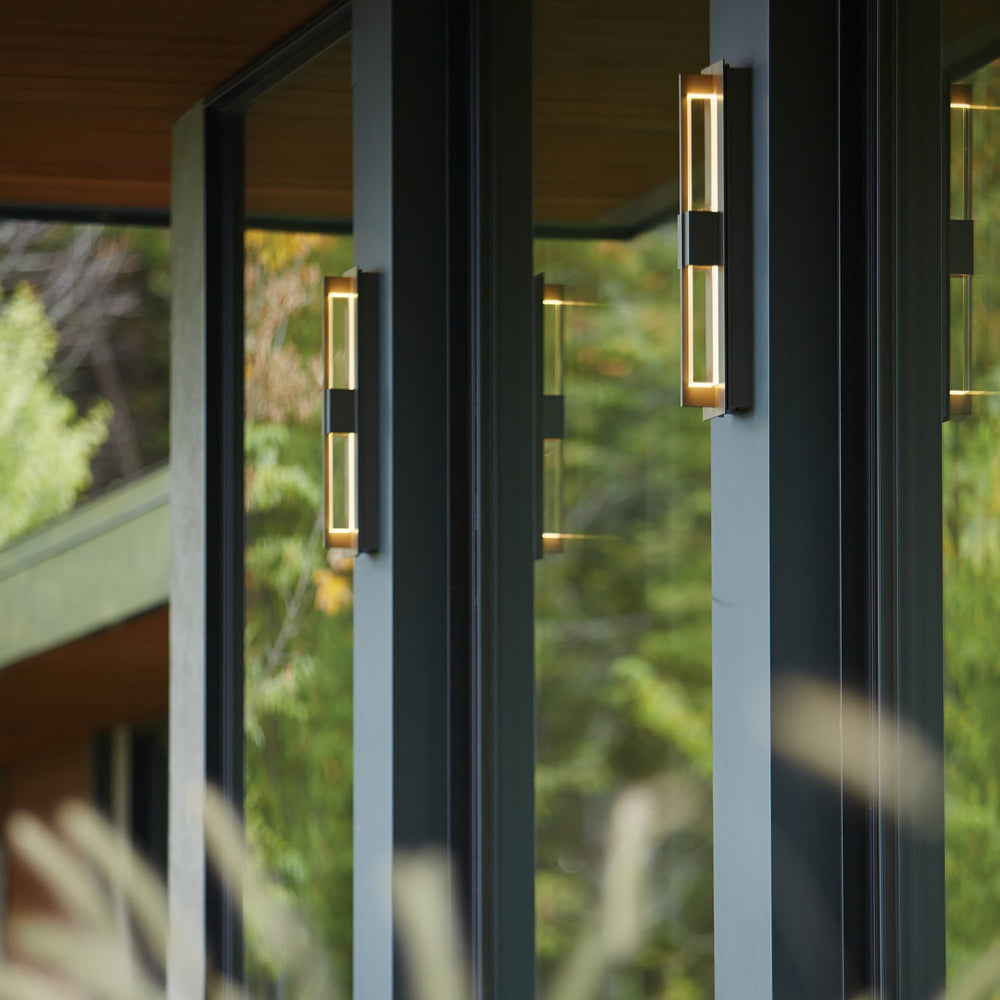Hubbardton Forge - LED Outdoor Wall Sconce - Axis - Coastal Burnished Steel- Union Lighting Luminaires Decor