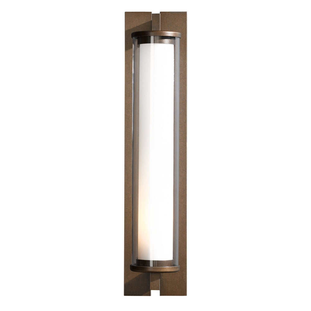 Hubbardton Forge - One Light Outdoor Wall Sconce - Fuse - Coastal Bronze- Union Lighting Luminaires Decor