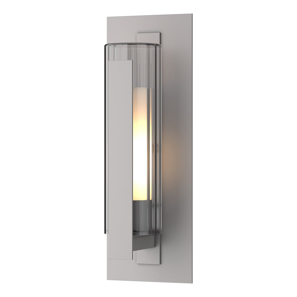 Hubbardton Forge - One Light Outdoor Wall Sconce - Vertical Bar - Coastal Burnished Steel- Union Lighting Luminaires Decor