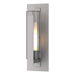 Hubbardton Forge - One Light Outdoor Wall Sconce - Vertical Bar - Coastal Burnished Steel- Union Lighting Luminaires Decor