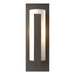 Hubbardton Forge - One Light Outdoor Wall Sconce - Vertical Bar - Coastal Dark Smoke- Union Lighting Luminaires Decor