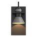 Hubbardton Forge - One Light Outdoor Wall Sconce - Erlenmeyer - Coastal Black- Union Lighting Luminaires Decor