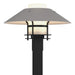 Hubbardton Forge - One Light Outdoor Post Mount - Henry - Coastal Black- Union Lighting Luminaires Decor