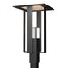 Hubbardton Forge - One Light Outdoor Post Mount - Shadow Box - Coastal Black- Union Lighting Luminaires Decor