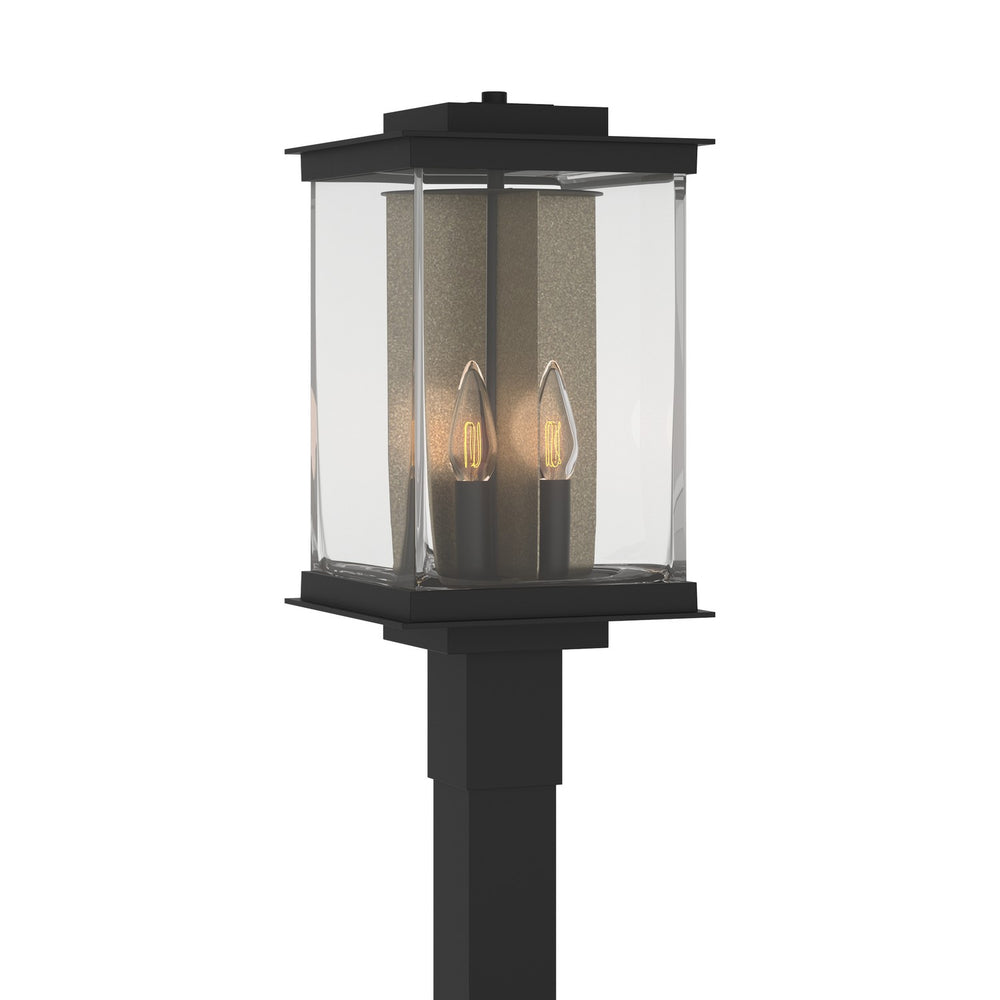 Hubbardton Forge - Four Light Outdoor Post Mount - Kingston - Coastal Black- Union Lighting Luminaires Decor
