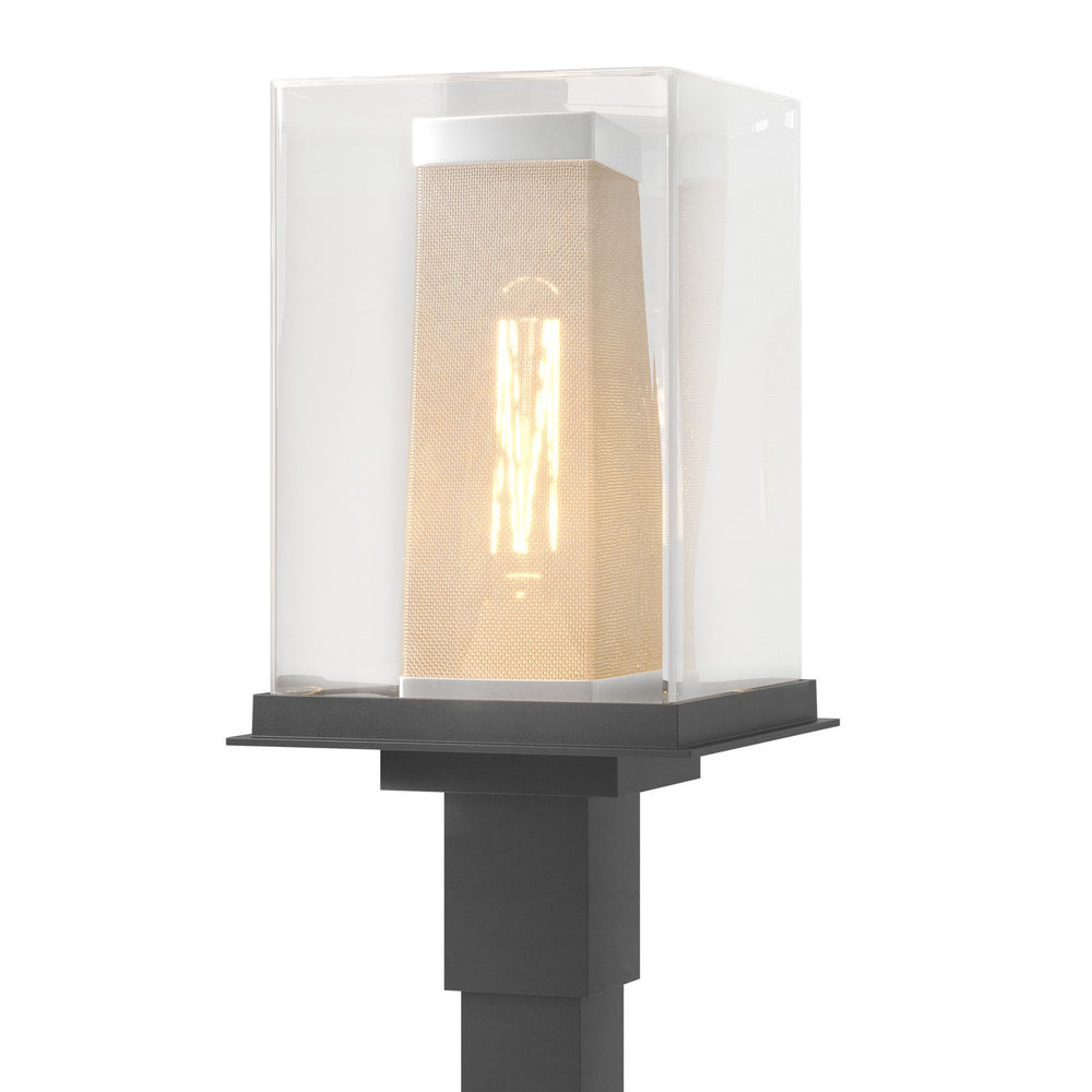 Hubbardton Forge - One Light Outdoor Post Mount - Polaris - Coastal Black- Union Lighting Luminaires Decor
