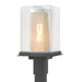 Hubbardton Forge - One Light Outdoor Post Mount - Polaris - Coastal Black- Union Lighting Luminaires Decor