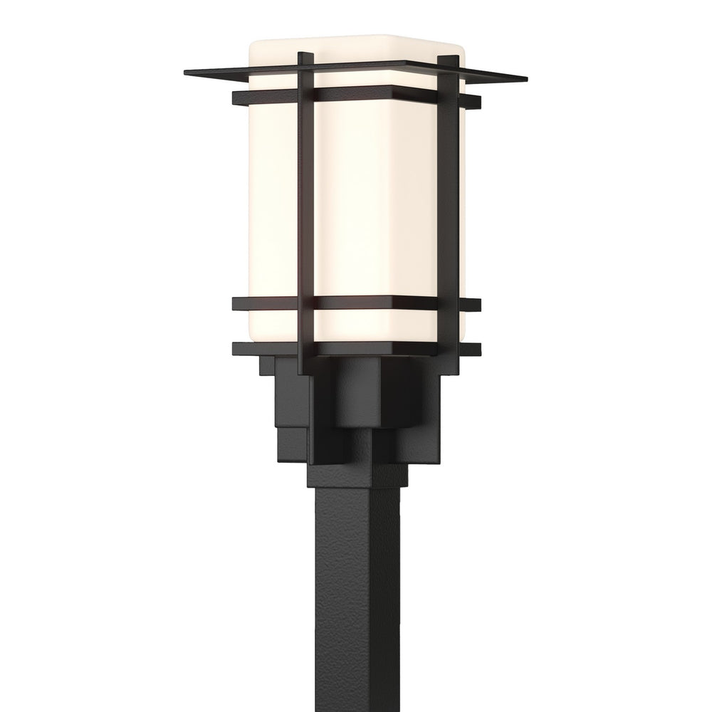 Hubbardton Forge - One Light Outdoor Post Mount - Tourou - Coastal Black- Union Lighting Luminaires Decor