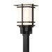 Hubbardton Forge - One Light Outdoor Post Mount - Tourou - Coastal Black- Union Lighting Luminaires Decor