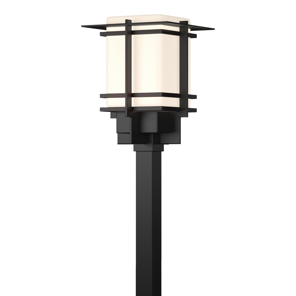 Hubbardton Forge - One Light Outdoor Post Mount - Tourou - Coastal Black- Union Lighting Luminaires Decor