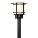 Hubbardton Forge - One Light Outdoor Post Mount - Tourou - Coastal Black- Union Lighting Luminaires Decor