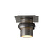 Hubbardton Forge - One Light Outdoor Semi-Flush Mount - Twilight - Coastal Dark Smoke- Union Lighting Luminaires Decor