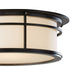 Hubbardton Forge - Two Light Outdoor Flush Mount - Province - Coastal Dark Smoke- Union Lighting Luminaires Decor