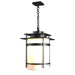 Hubbardton Forge - One Light Outdoor Fixture - Banded - Coastal Black- Union Lighting Luminaires Decor