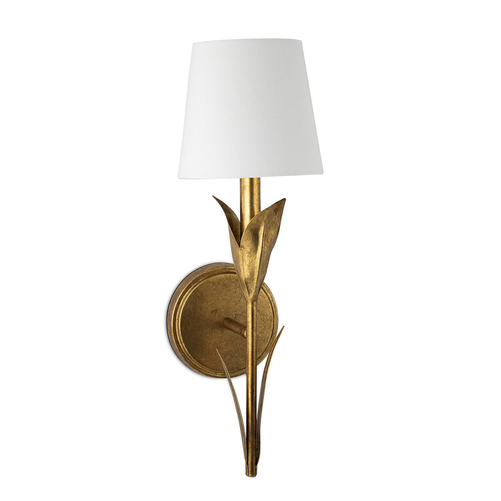 Regina Andrew Canada - One Light Wall Sconce - River Reed - Antique Gold Leaf- Union Lighting Luminaires Decor