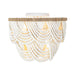 Regina Andrew Canada - Six Light Flush Mount - Lorelei - White- Union Lighting Luminaires Decor